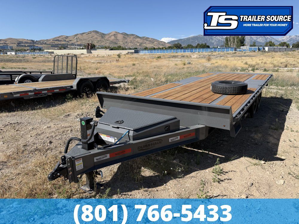 8.5x22 Dura-Haul DRO Deckover Tilt Trailer - 16.1K GVWR - Winch Plate