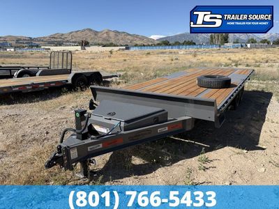 8.5x22 Dura-Haul DRO Deckover Tilt Trailer - 16.1K GVWR - Winch Plate