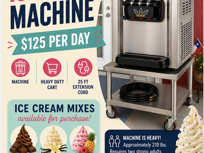 Rental- Soft serve ice cream machine.