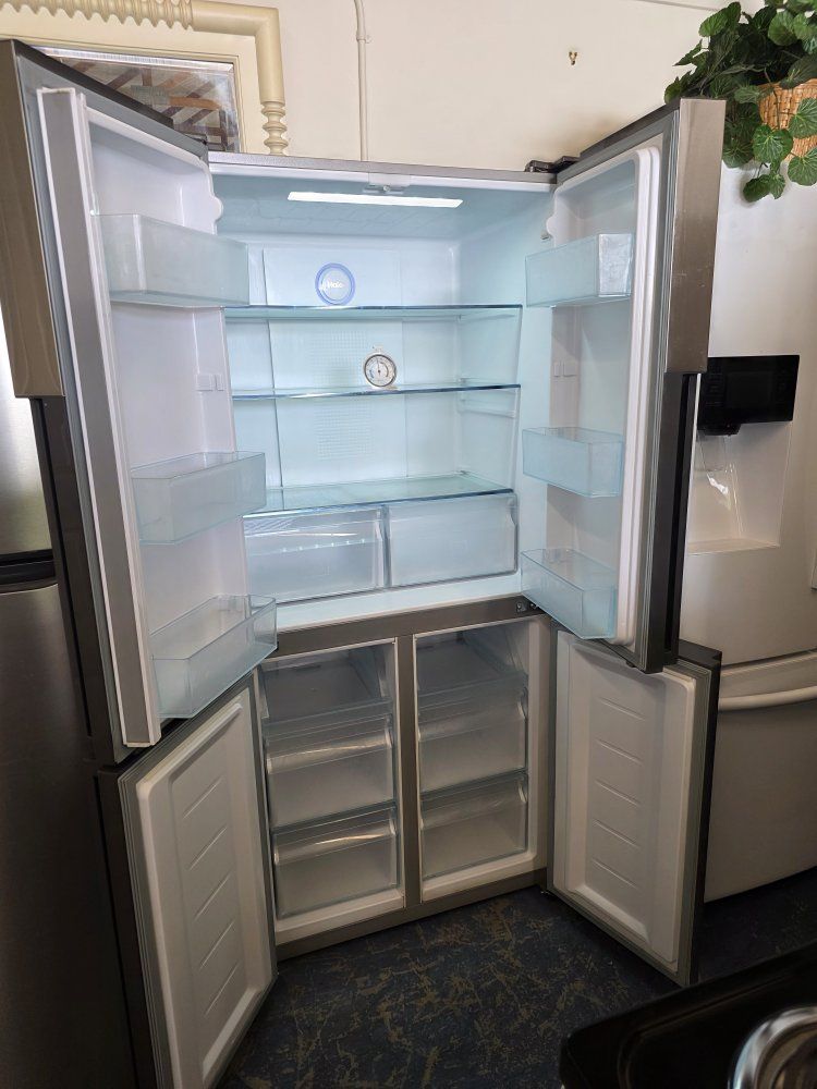 Haier 16.4 Cu. Ft. 4-Door Counter-Depth Refrigerator – Stainless Steel