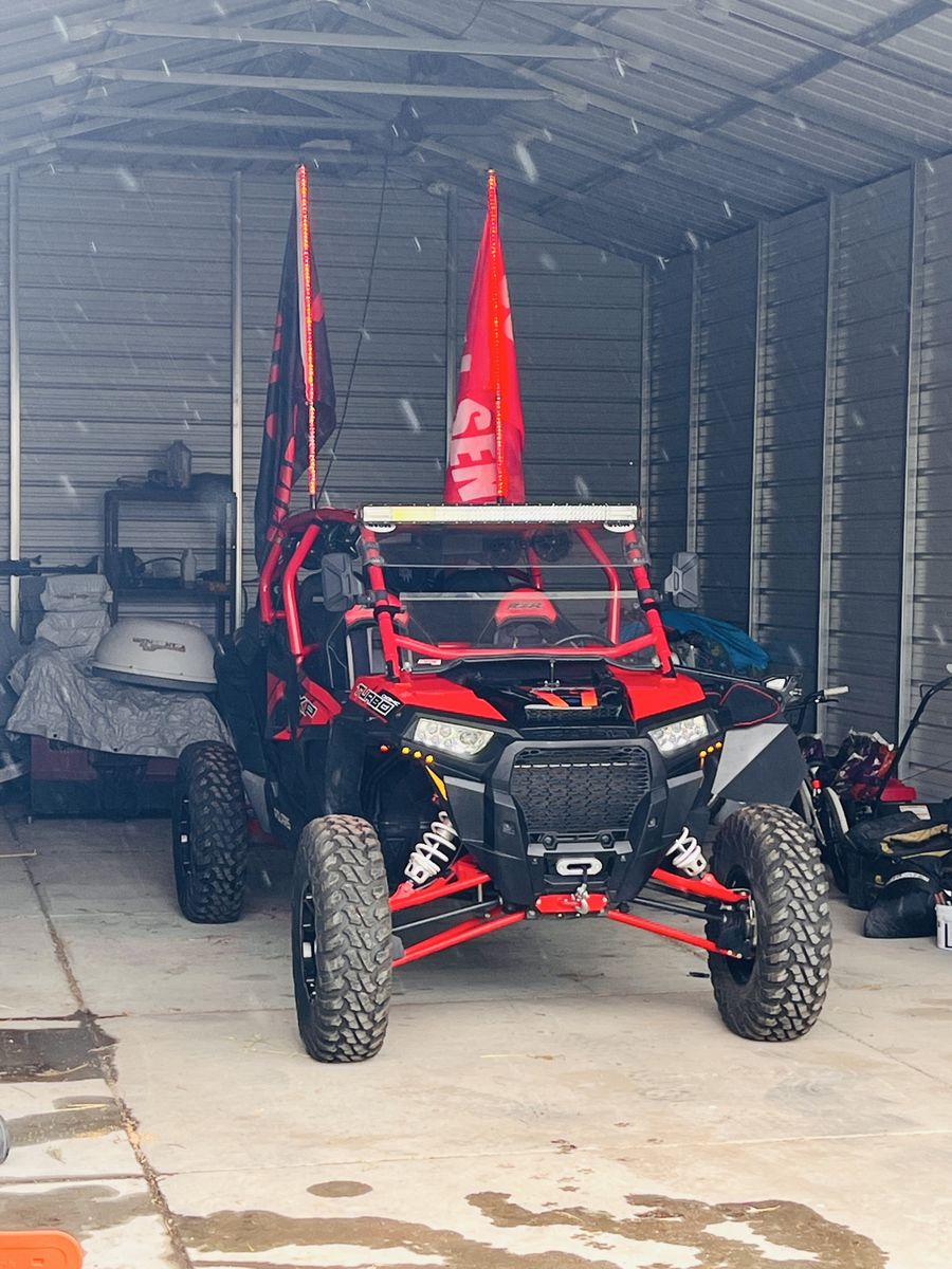 2017 Polaris RZR XP Turbo 4-Seater UTV with Custom Cage & LED Light Bar