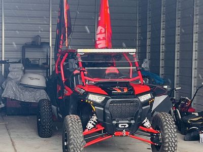 2017 Polaris RZR XP Turbo 4-Seater UTV with Custom Cage & LED Light Bar