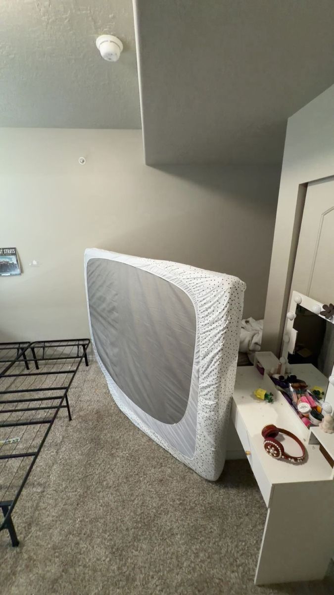 Queen size mattress, and bed frame
