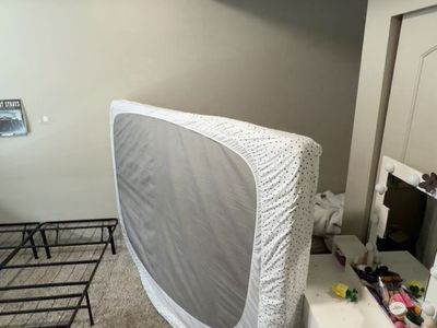 Queen size mattress, and bed frame