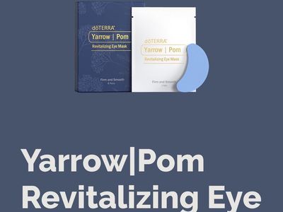 doTERRA Yarrow|Pom Revitalizing Eye Mask - Firm & Smooth (8 Pairs) Biodegradable