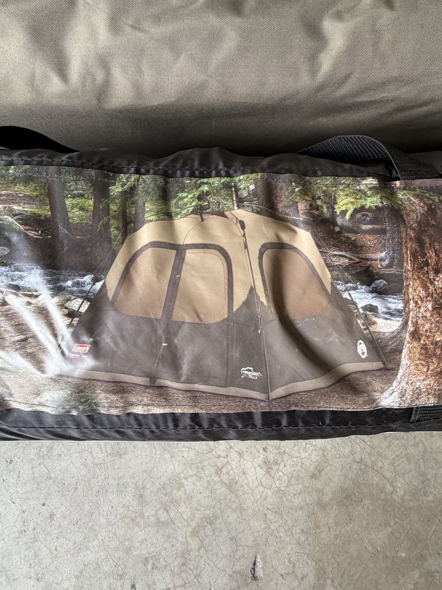 Coleman tent and cot