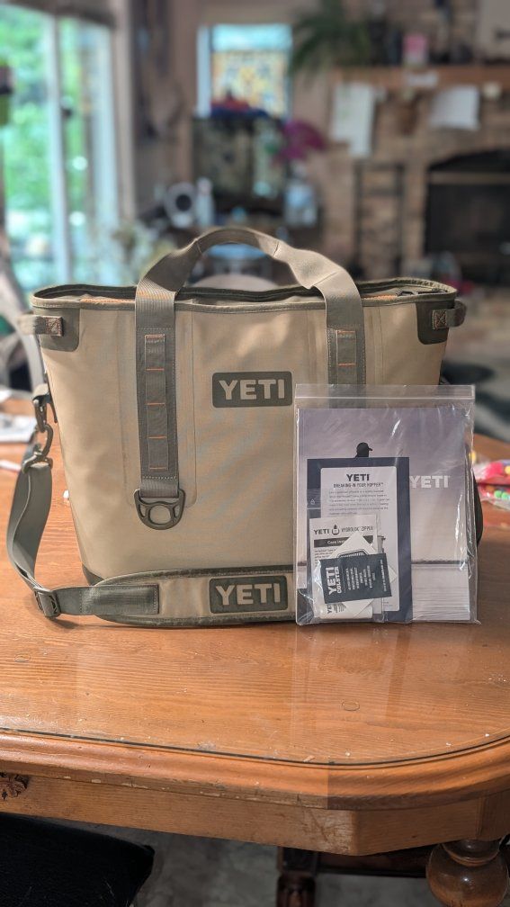 Yeti Hopper 30 Field Tan/Olive Green & Blaze Orange Interior  RARE HTF