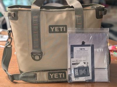 Yeti Hopper 30 Field Tan/Olive Green & Blaze Orange Interior RARE HTF