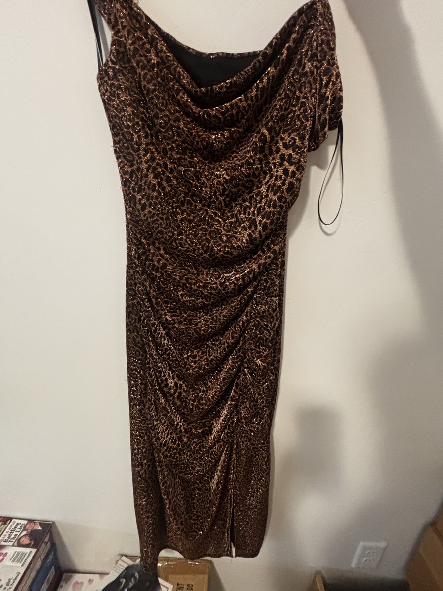 cheetah print dance dress