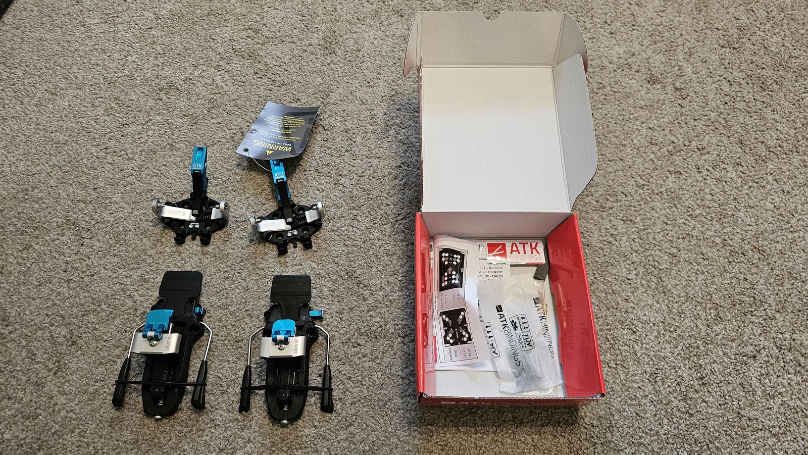 *BRAND NEW* *IN BOX* ATK Crest 8 Ski Bindings - 91mm