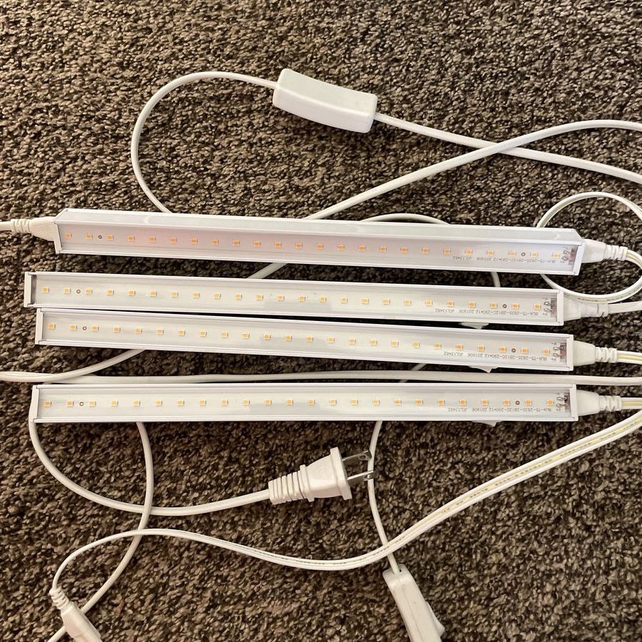 4-Pack LED T-5 Barrina Grow Lights 1ft