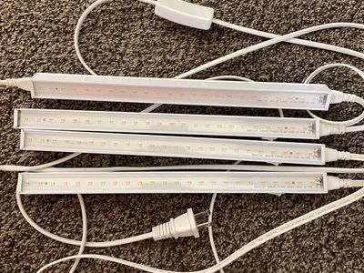 4-Pack LED T-5 Barrina Grow Lights 1ft