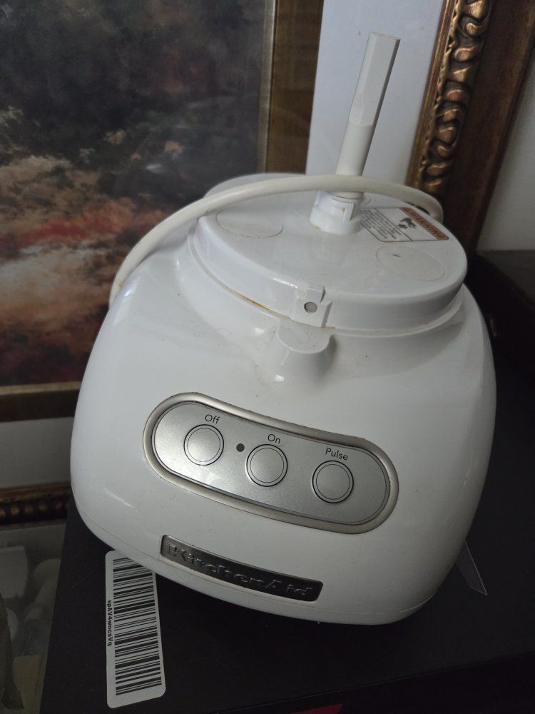 KitchenAid White Food Processor with Multiple Attachments