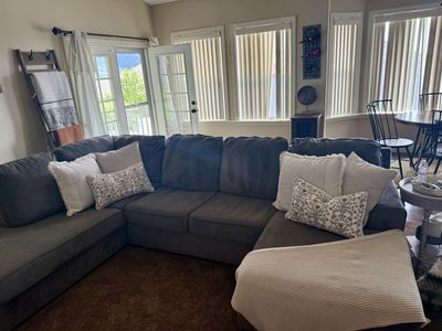 Grey sectional