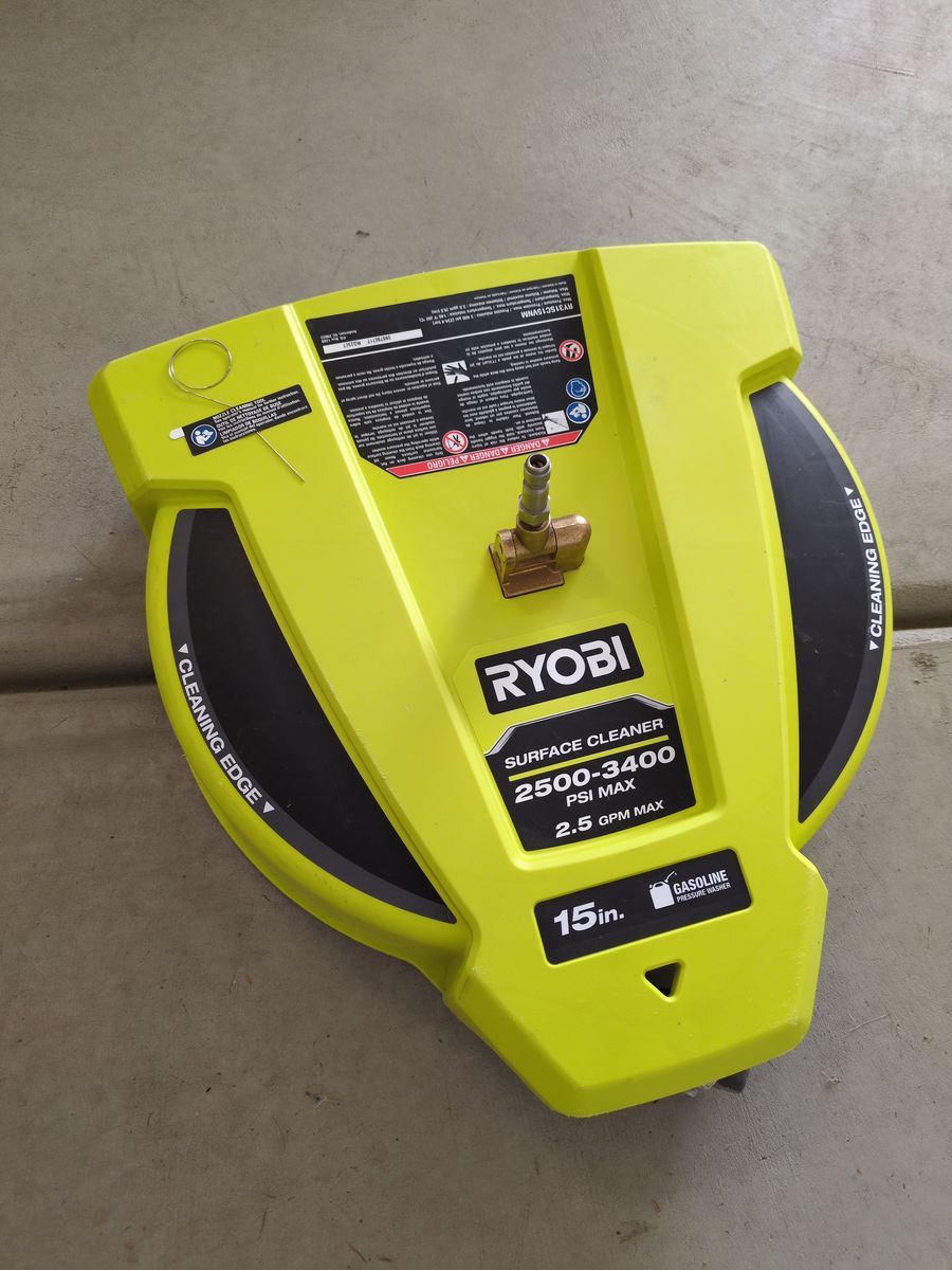 Ryobi 3400 psi, 15" surface cleaner.
