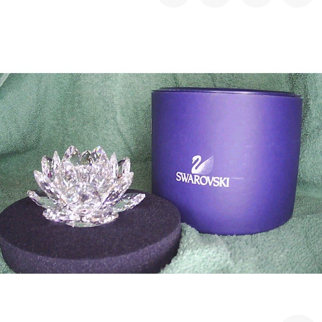 2002 Swarovski Water Lily Candle Holder