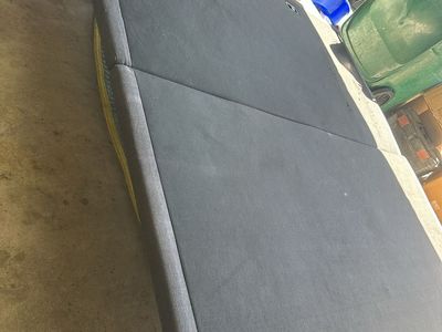 King Size electric Platform Bed Frame with Fabric Upholstery - Sturdy & Modern Design