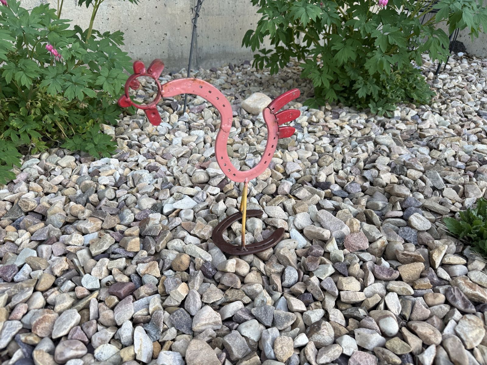 Horse shoe art made rooster