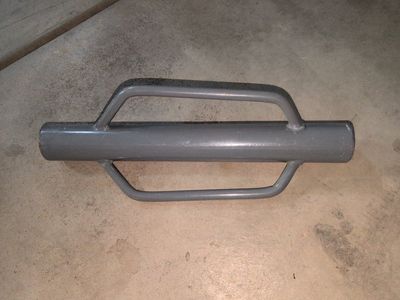 Heavy-Duty Manual Steel Post Driver Driver with Dual Handles - Gray