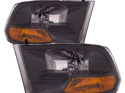 NEW In Box Black Headlights for 2009-2018 Ram 1500 / 2500 / 3500 (Pair)
