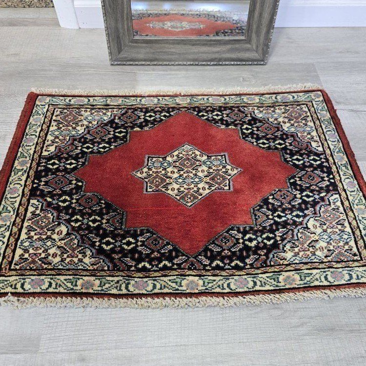Striking Handwoven Persian Wool Rug