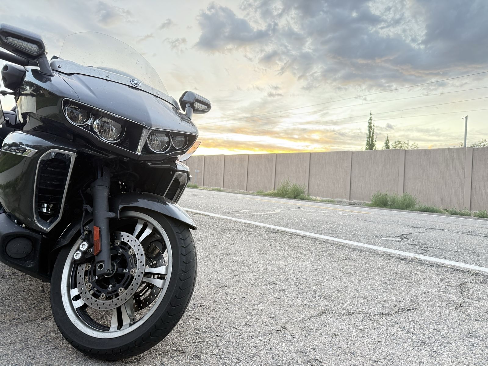 Yamaha Star Venture Motorcycle - Comfortable Touring Cruiser with keyless ignition and remote locking storage.