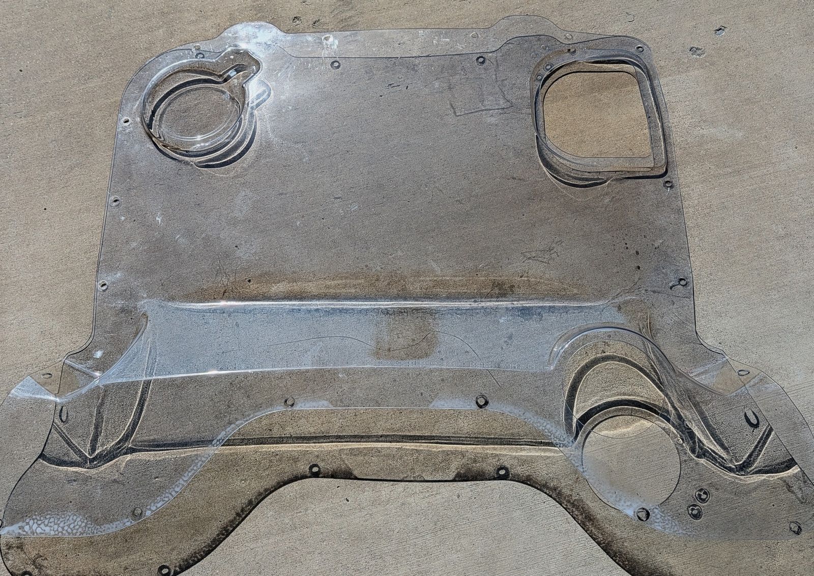 clear engine cover for C8 Corvette hard top convertible