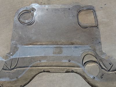 clear engine cover for C8 Corvette hard top convertible
