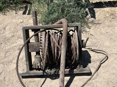 Vintage Hand Crank Winch