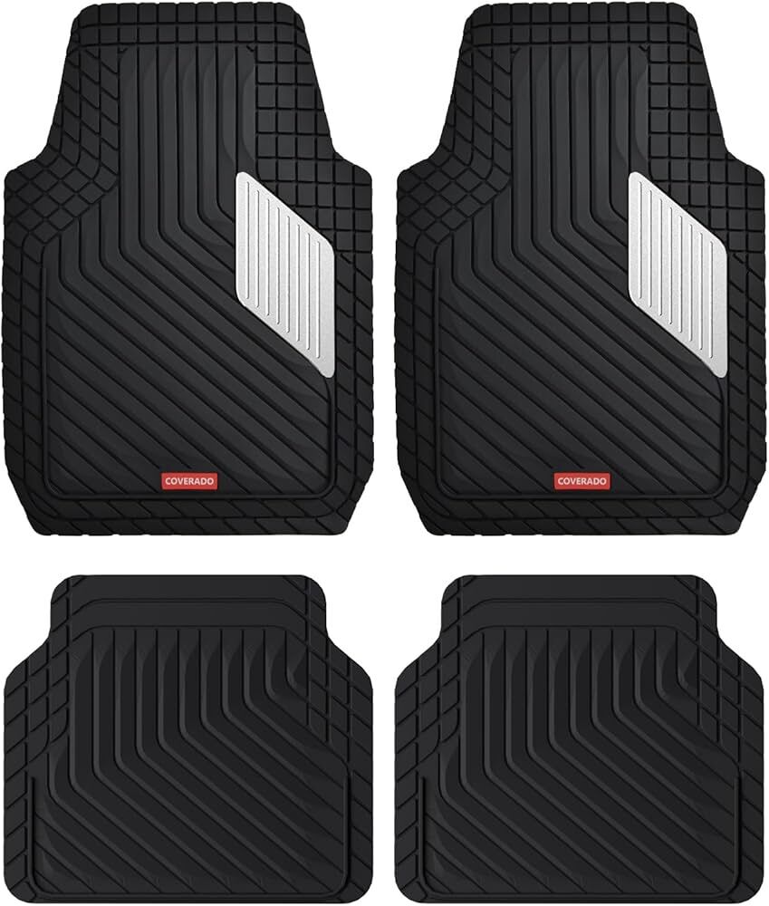 Silver Rubber Car Floor