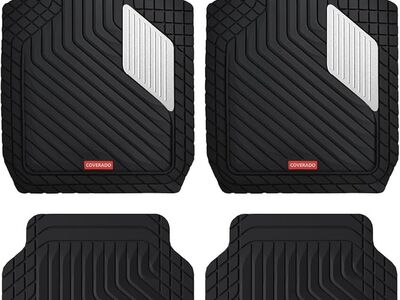 Silver Rubber Car Floor