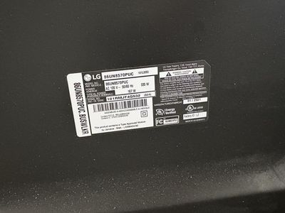 FREE: Broken Screen! LG 86UN8570PUC 86" 4K UHD Smart LED TV - 2021 Model