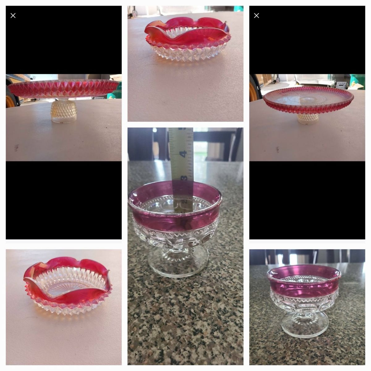 vintage indian glass pieces