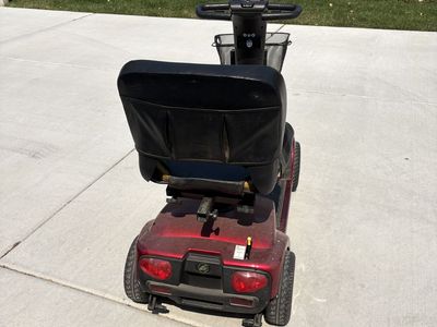 Red scooter