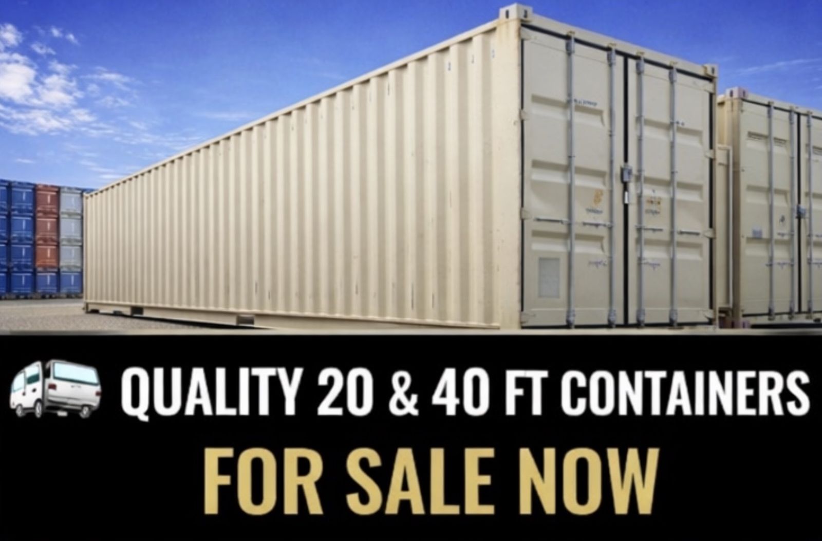 Shipping Containers for Sale Ready to Deliver