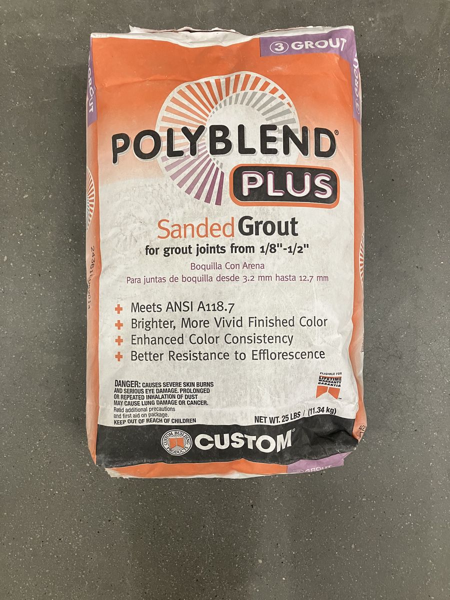 Polyblend Plus #381 Bright White 25 lb. Sanded Grout