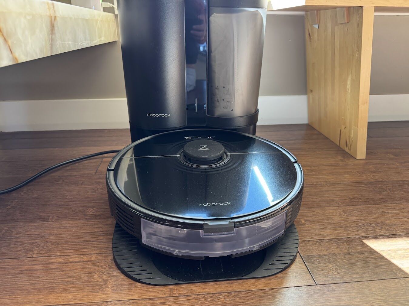 Roborock S7+ Robot Vacuum, Sonic Mop with Self-Empty Dock, Black, USED