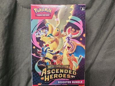 Pokemon TCG Mega Evolution Ascended Heroes Booster Bundle New Sealed