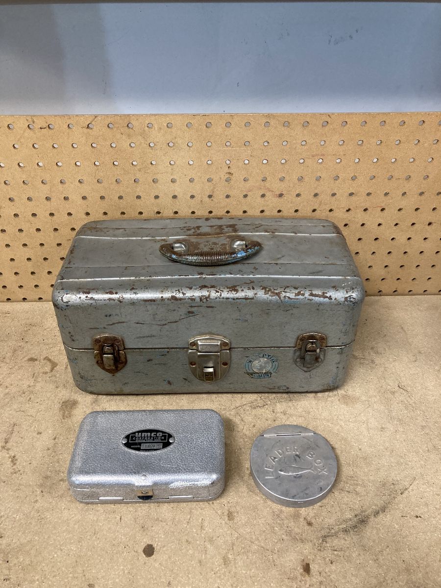 Vintage fishing tackle boxes