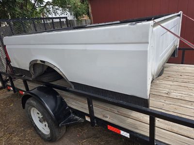White Ford Pickup Truck Bed Tailgate Side Panel Replacement Part