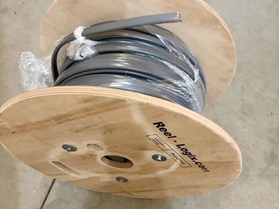 180 feet of 8 gauge underground 3 wire, 8/3 UF NMC with ground.