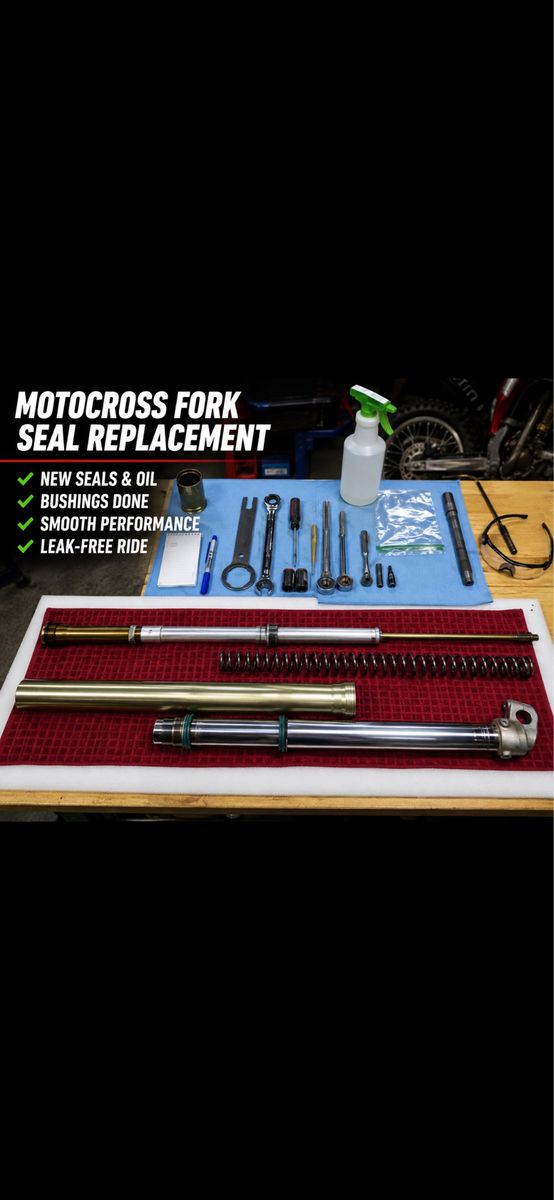 Dirt bike oil fork seal replacement service 