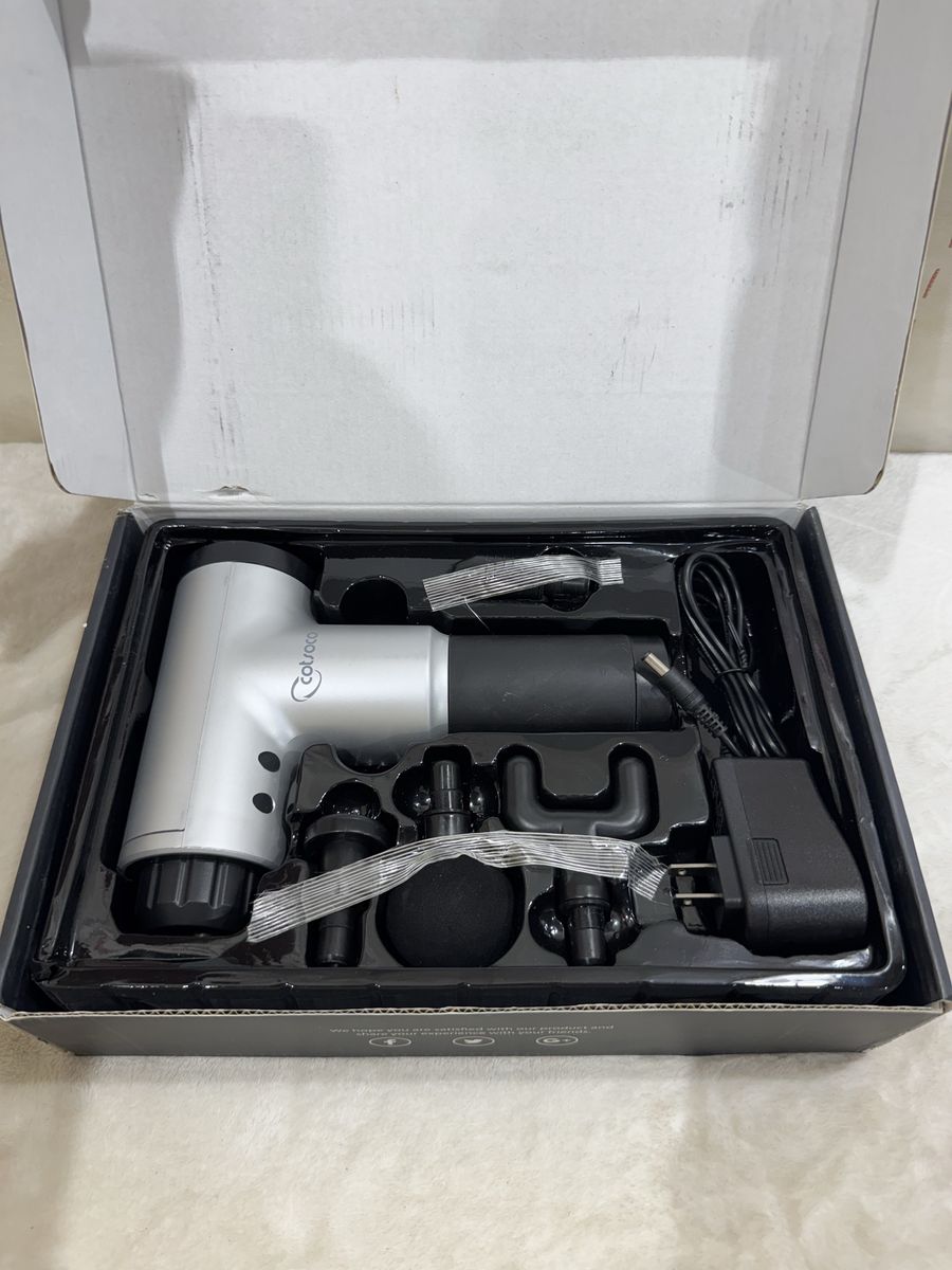 Cotsoco Handheld Muscle Massage Gun Deep Tissue Massager with Attachments and Charger