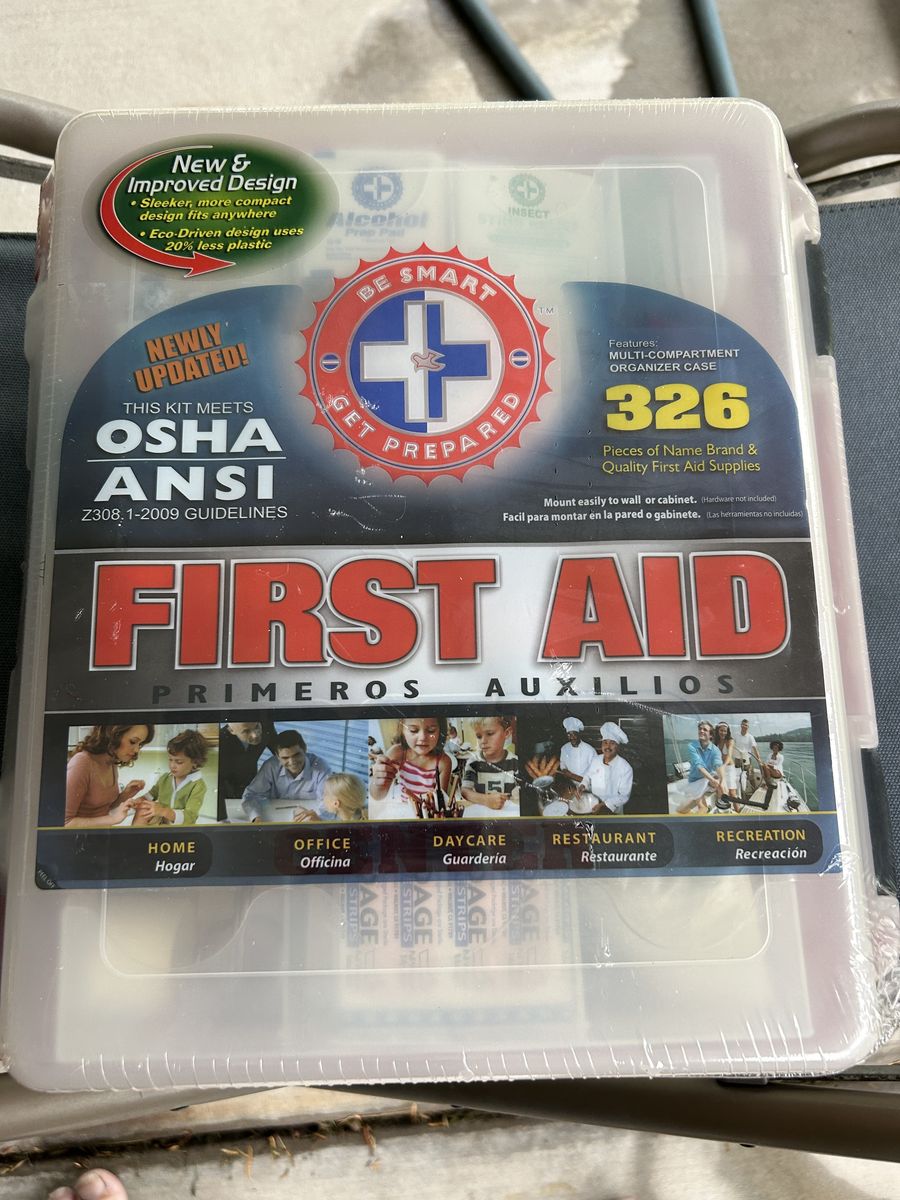 Be Smart Get Prepared Omar Medical Supplies First Aid Kit, 326 Pieces