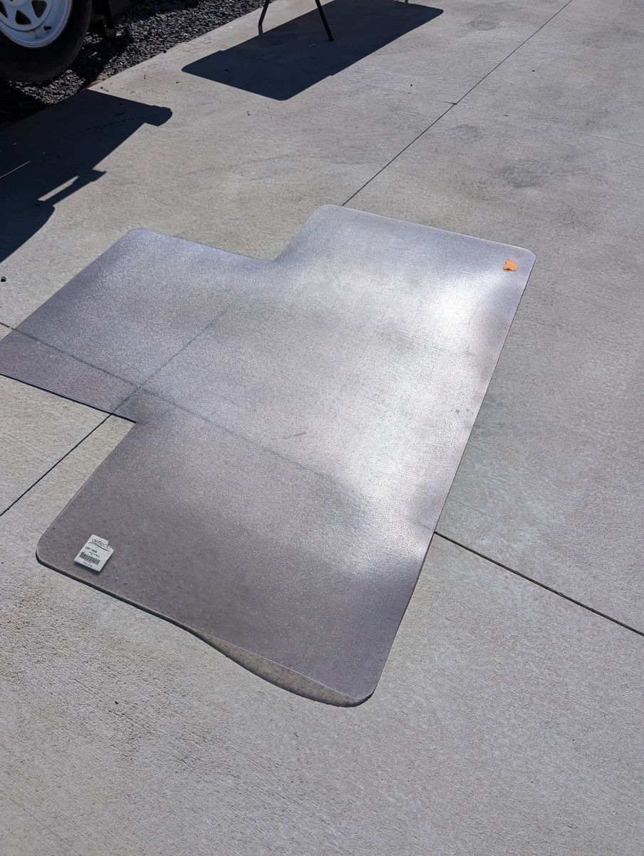 deflecto ExecuMat RC Chair Mat, 60" x 72", Clear, for Carpeted Floors
