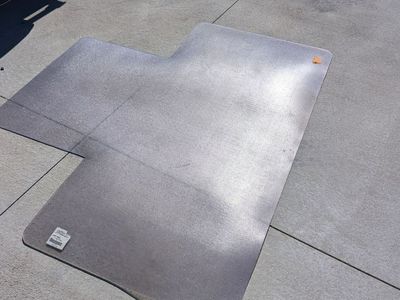deflecto ExecuMat RC Chair Mat, 60" x 72", Clear, for Carpeted Floors
