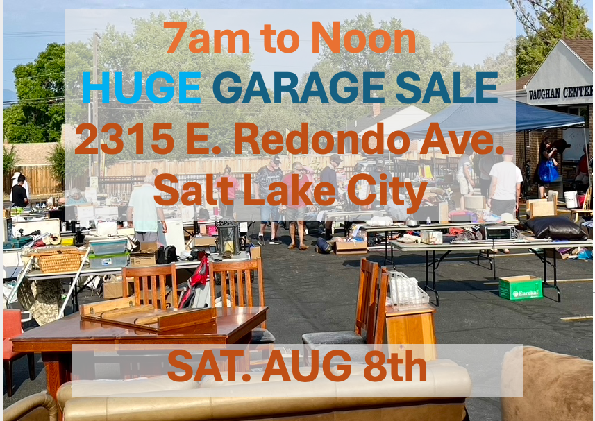 BIG Church GARAGE SALE! Sat Aug 8th 2315 E Redondo Ave. COME FIND A BARGAIN!