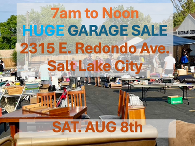 BIG Church GARAGE SALE! Sat Aug 8th 2315 E Redondo Ave. COME FIND A BARGAIN!