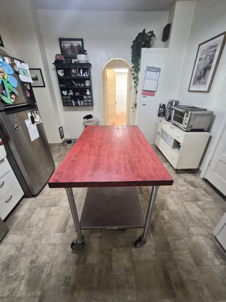 commercial pastry table