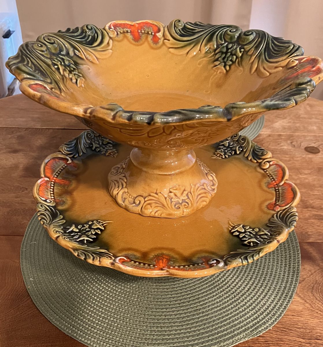 Vintage Deforest Dessert & Fruit Bowl Set